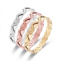 Bracelet d'acier titane, pour femme, plus de couleurs à choisir, Diamètre intérieur:Environ 50x58mm, Vendu par PC