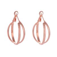 Tibetan Style Drop Earrings, rose gold color plated, for woman, nickel, lead & cadmium free, 28mm, Sold By Pair