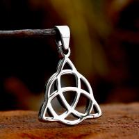 Stainless Steel Pendants, 304 Stainless Steel, polished, vintage & DIY & hollow, original color, 26.90x37.80mm, Sold By PC