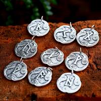 Stainless Steel Pendants 304 Stainless Steel polished vintage & DIY & with letter pattern original color Sold By PC
