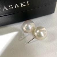 Freshwater Pearl Earrings fashion jewelry & for woman white 11-12mm Sold By Pair