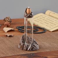 Backflow Incense Burner, Porcelain, with Glass, handmade, for home and office & durable, 70x70x138mm, Sold By PC