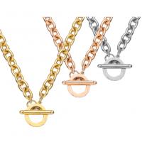 Edelstahl Schmuck Halskette, 304 Edelstahl, Modeschmuck & für Frau, keine, 4mm, Länge ca. 17.72 ZollInch, verkauft von PC