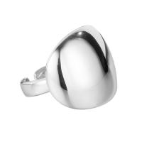 925 Sterling Silber Manschette Fingerring, plattiert, Modeschmuck & einstellbar & für Frau, keine, Größe:5.5-7.5, verkauft von PC