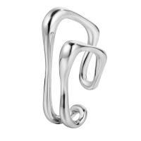 925 Sterling Silver Earring Cuff, plated, for woman & hollow, more colors for choice, 11mm, Sold By PC