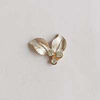 DIY Jewelry Supplies Zinc Alloy gold color plated with rhinestone nickel lead & cadmium free Sold By Bag