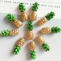 DIY Jewelry Supplies Zinc Alloy Pineapple gold color plated nickel lead & cadmium free Sold By Bag