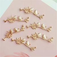 DIY Jewelry Supplies, Tibetan Style, Branch, gold color plated, nickel, lead & cadmium free, 45x14mm, 10PCs/Bag, Sold By Bag