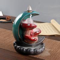 Porcelain Backflow Burner handmade for home and office & durable & with LED light Sold By PC