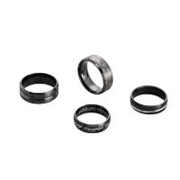 Stainless Steel Finger Ring, 304 Stainless Steel, plated, 4 pieces & fashion jewelry & for man, Sold By Bag