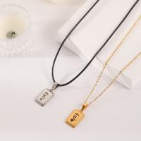 Couple Necklace, 304 Stainless Steel, with 1.97inch,2.36inch extender chain, plated, 2 pieces & fashion jewelry & Unisex, 19x13mm, Length:Approx 19.69 Inch, Approx 17.72 Inch, Sold By Set
