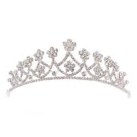 Bridal Tiaras, Tibetan Style, fashion jewelry & for woman & with rhinestone, nickel, lead & cadmium free, Inner Diameter:Approx 140mm, Sold By PC
