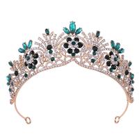 Bridal Tiaras, Tibetan Style, with Crystal, fashion jewelry & for woman & with rhinestone, more colors for choice, nickel, lead & cadmium free, Inner Diameter:Approx 140mm, Sold By PC