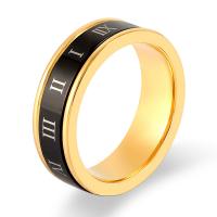 Палец кольцо из нержавеющей стали, Нержавеющая сталь 316, с римская цифра & разный размер для выбора & Женский, Много цветов для выбора, 6mm, продается PC