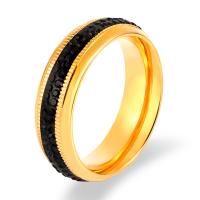 Rhinestone-Edelstahl -Finger-Ring, 316 L Edelstahl, Kreisring, verschiedene Größen vorhanden & für Frau & mit Strass, keine, 6mm, verkauft von PC