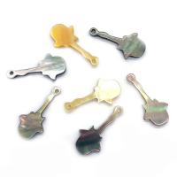 Shell Pendants, Guitar, DIY, more colors for choice, 11x24mm, Sold By PC