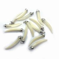 Fashion Iron Pendants with Shell Pepper DIY white Sold By PC