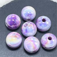 Plated Acrylic Beads, Round, DIY, more colors for choice, 16mm, 300PCs/Bag, Sold By Bag