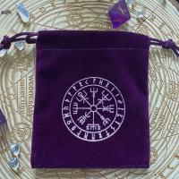 Jewelry Pouches Bags, Velour, dustproof & multifunctional, purple, 90x110mm, Sold By PC