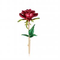 Zinc Alloy Brooches Rose gold color plated fashion jewelry & for woman & enamel Sold By PC