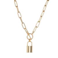 Zinklegering halskettingen, Zinc Alloy, gold plated, mode sieraden & voor vrouw, gouden, 26mm, Lengte 41 cm, Verkocht door PC