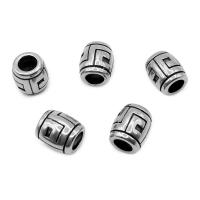 Stainless Steel Large Hole Beads 304 Stainless Steel barrel vintage & DIY original color Sold By PC