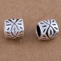 Tibetan Style Jewelry Beads, antique silver color plated, vintage & DIY, nickel, lead & cadmium free, 8.50x8.50mm, Approx 10PCs/Bag, Sold By Bag