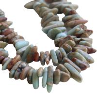 Grânulos de gemstone jóias, Shoushan Stone, Irregular, polido, DIY, cores misturadas, 3-9x12-26mm, vendido para Aprox 39-41 cm Strand