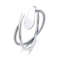 Sterling Silver Nakit Finger Ring, 925 Sterling Silver, modni nakit & za žene, nikal, olovo i kadmij besplatno, 10mm, Prodano By PC