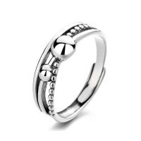 Sterling Silver Nakit Finger Ring, 925 Sterling Silver, modni nakit & za žene, nikal, olovo i kadmij besplatno, 6mm, Prodano By PC
