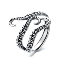 925 Sterling Silver Finger Rings, Antique finish, fashion jewelry & Unisex, nickel, lead & cadmium free, 17mm, Sold By PC