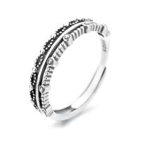 Solidny srebrny pierścień, 925 Srebro, biżuteria moda & dla kobiety, bez zawartości niklu, ołowiu i kadmu, 4.8mm, sprzedane przez PC