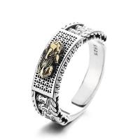 Cеребряное кольцо, 925 пробы, ювелирные изделия моды & Мужская, не содержит никель, свинец, 7mm, продается PC