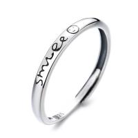 925 Sterling Silver Finger Rings, Antique finish, fashion jewelry & for woman, nickel, lead & cadmium free, 2.6mm, Sold By PC