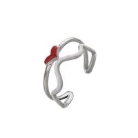 Emajl nehrđajućeg Čelik Ring Finger, 304 nehrđajućeg čelika, modni nakit & za žene, više boja za izbor, Prodano By PC