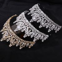 Bridal Tiaras, Tibetan Style, with Crystal, micro pave cubic zirconia & for woman & with rhinestone, more colors for choice, nickel, lead & cadmium free, Inner Diameter:Approx 155mm, Sold By PC