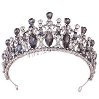 Bridal Tiaras, Tibetan Style, with Crystal, fashion jewelry & for woman & with rhinestone, more colors for choice, nickel, lead & cadmium free, Inner Diameter:Approx 155mm, Sold By PC