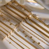 Κοσμήματα από ανοξείδωτο χάλυβα βραχιόλι, 304 από ανοξείδωτο χάλυβα, κοσμήματα μόδας & διαφορετικά στυλ για την επιλογή & για τη γυναίκα, χρυσαφένιος, Sold Με PC