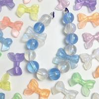 Perle acrylique, Noeud papillon, DIY & lumineux, plus de couleurs à choisir, 24x32mm, 10PC/sac, Vendu par sac