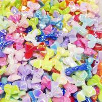 Гальванические пластиковые бусинки , Акрил, Бантик, DIY, Много цветов для выбора, 23mm, 10ПК/сумка, продается сумка
