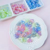 Plated Acrylic Beads, Heart, DIY, more colors for choice, 17x23mm, 10PCs/Bag, Sold By Bag