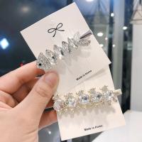 Alligator Hair Clip Zinc Alloy & for woman & with rhinestone nickel lead & cadmium free Sold By PC
