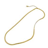 Titanium Steel Necklace Vacuum Ion Plating fashion jewelry & snake chain & for woman Length Approx 17.7 Inch Sold By PC