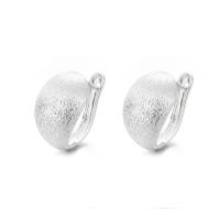 925 Sterling Silver Lever Back Earring bright silver color plated fashion jewelry & for woman nickel lead & cadmium free 11mm Sold By Pair