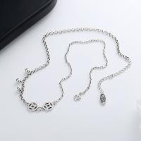 925 Sterling Silver Necklaces, with 1.97inch extender chain, Antique finish, fashion jewelry & for woman, nickel, lead & cadmium free, 9mm, Length:Approx 16.14 Inch, Sold By PC