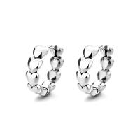 925 Sterling Silver Lever Back Earring Heart Antique finish fashion jewelry & for woman nickel lead & cadmium free 4mm Sold By Pair