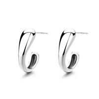 925 Sterling Silver Stud Earrings, Antique finish, fashion jewelry & for woman, nickel, lead & cadmium free, 5mm, Sold By Pair