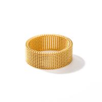 Палец кольцо из нержавеющей стали, Нержавеющая сталь 304, ювелирные изделия моды & разный размер для выбора & Женский, Золотой, 8.10mm, продается PC