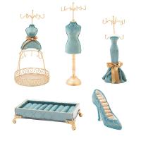 Multi Purpose Display, Resin, with Velveteen & Iron, different styles for choice, blue, Sold By PC