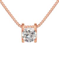 metal collar, chapado, cadena de caja & para mujer & con diamantes de imitación, más colores para la opción, 8mm, longitud:aproximado 17.9 Inch, Vendido por UD